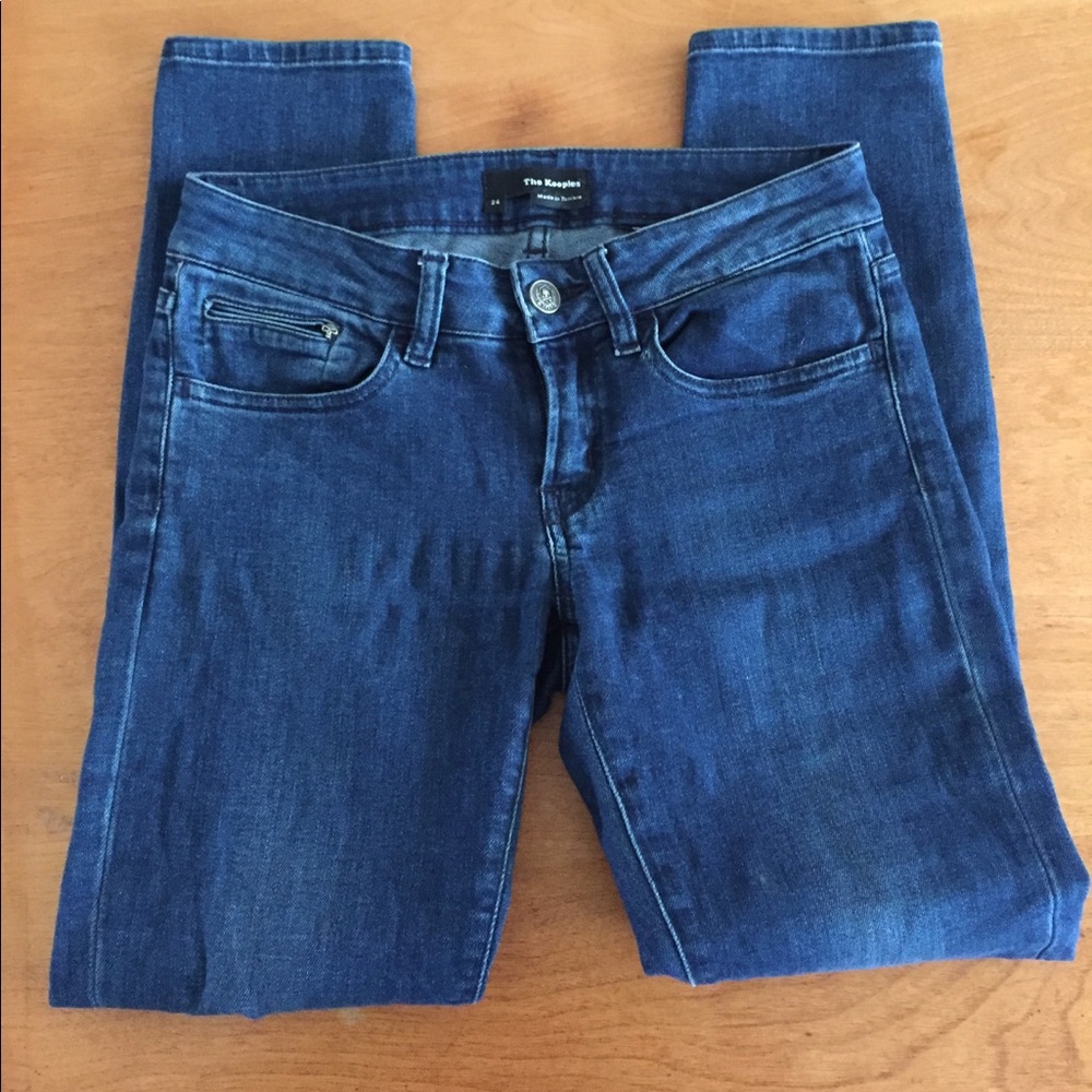 The Kooples Short Fit skinny jeans.